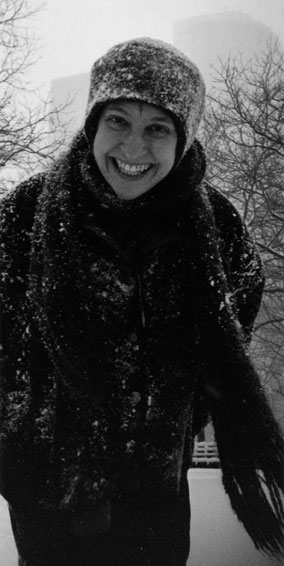 photo of anna dembska in snow